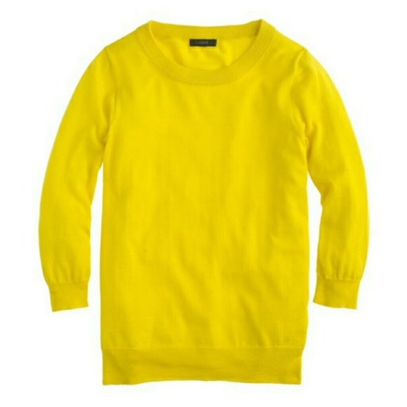 J. Crew Sweaters - J Crew ¾ Sleeve Tippi Sweater in Light Citron